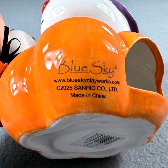 Hello Kitty Halloween Pumpkin Candle House NWT Blue Sky Clayworks Sanrio - Picture 5 of 8